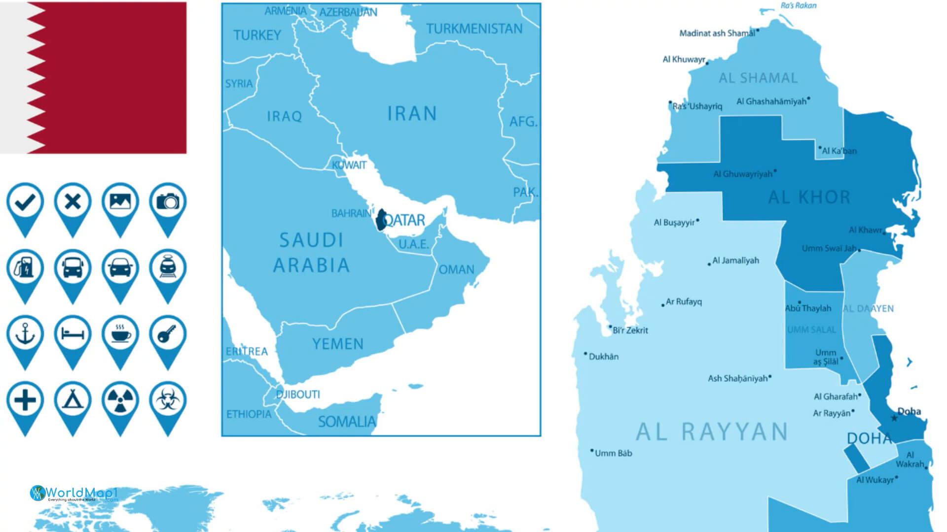 Qatar Location Map